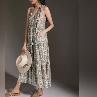 Omika Paola Damen Maxi langes geblümtes Kleid Größe S