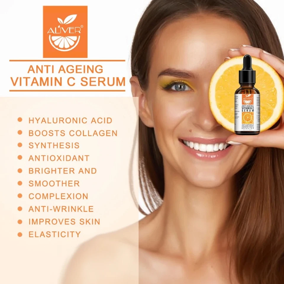 Vitamin C Face Serum | Hydrating Formula with Hyaluronic Acid & Retinol - image 2 of 4