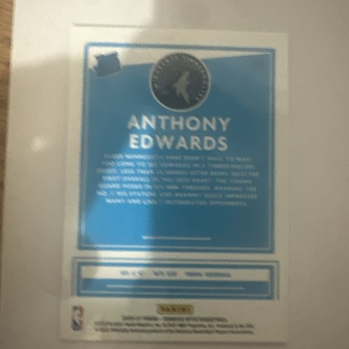 2020-21 Panini Donruss Optic - Rated Rookie #151 Anthony Edwards (RC) Mint! - Picture 4 of 5