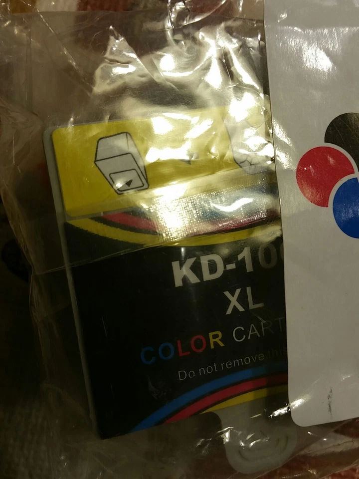 KD-10BK ~ Two (2) XL BLACK Ink Cartridge’s & One (1) KD-10C XL Color Cartridge - Image 2 of 4
