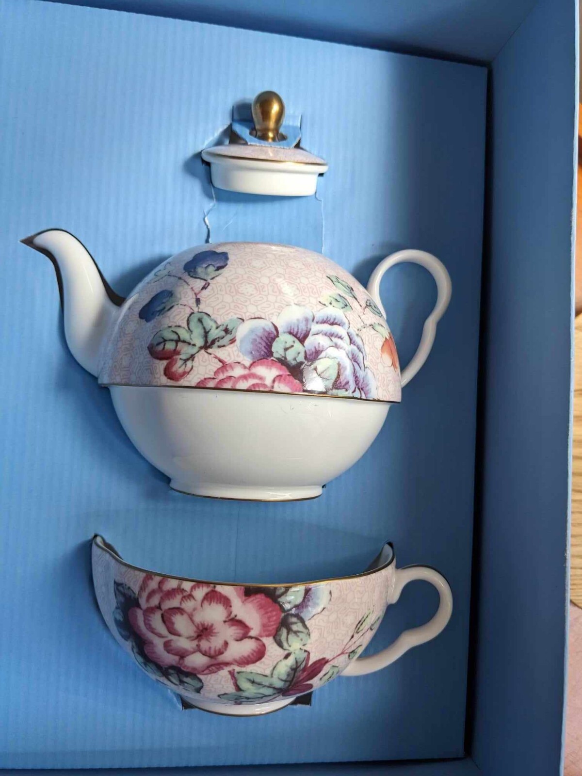 Wedgwood Cuckoo Tea Story Tea For One Stacking Teapot, Teacup & Saucer