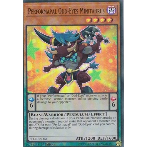Performapal Odd-Eyes Minitaurus Bllr-En002 Battles of Legend: Light's Revenge 1st Edition