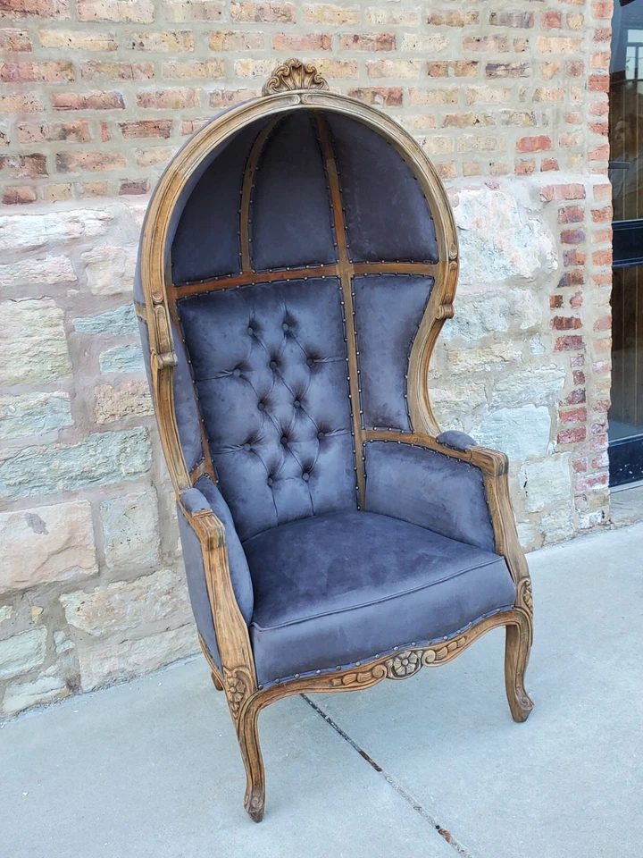 Hermosa Silla Globo Hecha a Mano Silla con Dosel Silla Portero Silla Cúpula Trono Foto 3 de 4