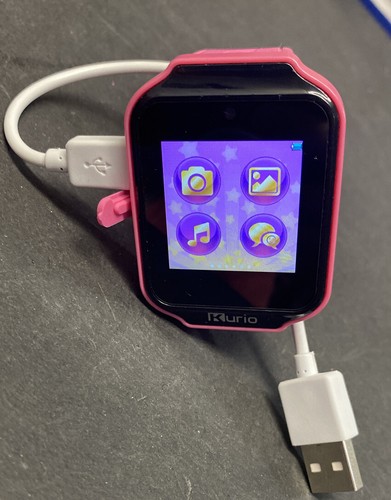 Niños Kurio Rosa Reloj inteligente con Cable Cargador Modelo C16500 | eBay