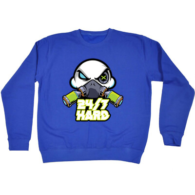 247 Hard With Text - Al Storm Rave Merchandise Novelty Sweatshirts ...