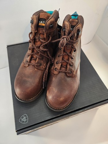 Ariat - Women's Sasual Work Mid Lace SD Comp Toe Rork Boot - Brown - Size 10 B - Picture 3 of 4