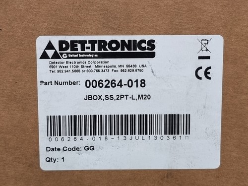 DET-TRONICS 006264-018 GAS DETECTOR BODY JBOX, SS, 2PT-L, M20 Junction box - Picture 8 of 8
