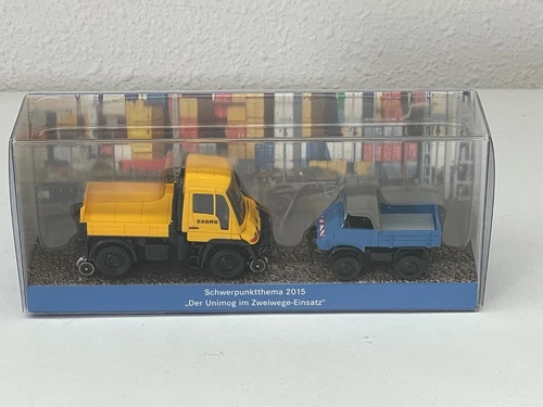 Wiking Werbemodell Unimog Museum 2015, Zweiwege Einsatz