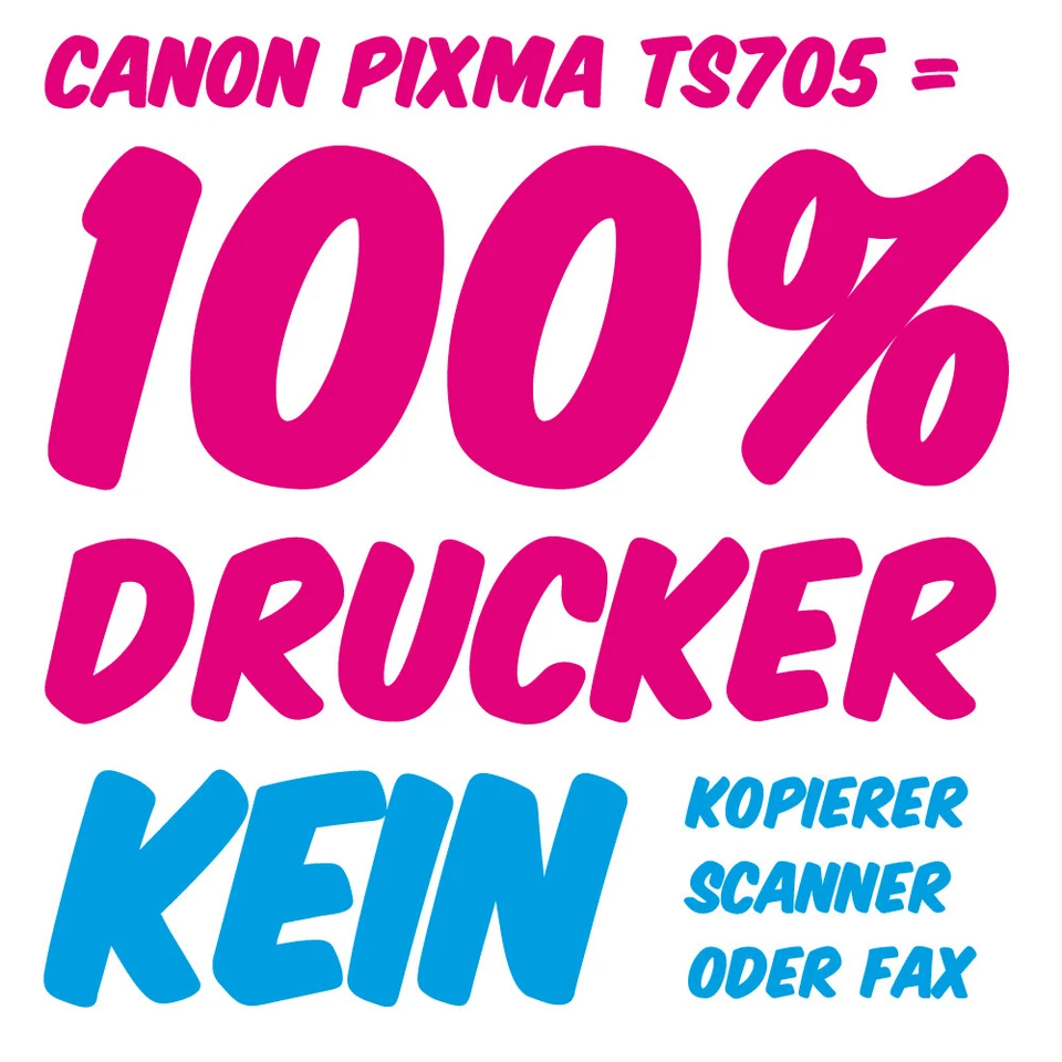 Canon PIXMA TS705a Drucker - wie iP 7250 iP4950 iP4000 iP3000 iP7250 4950 4000 - Bild 2 von 2