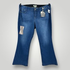 NWT Democracy Ab Technology Jeans Womens 24W Blue Booty Lift Itty Bitty Boot NWT