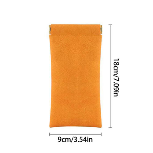 PU Leather Glasses Storage Bag Automatic Closed Sunglasses Case Waterproof Pouch - Picture 3 of 15