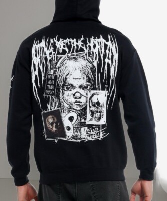Bring Me The Horizon POST HUMAN: NeX GEn Nails Hoodie ~ Mens Size  