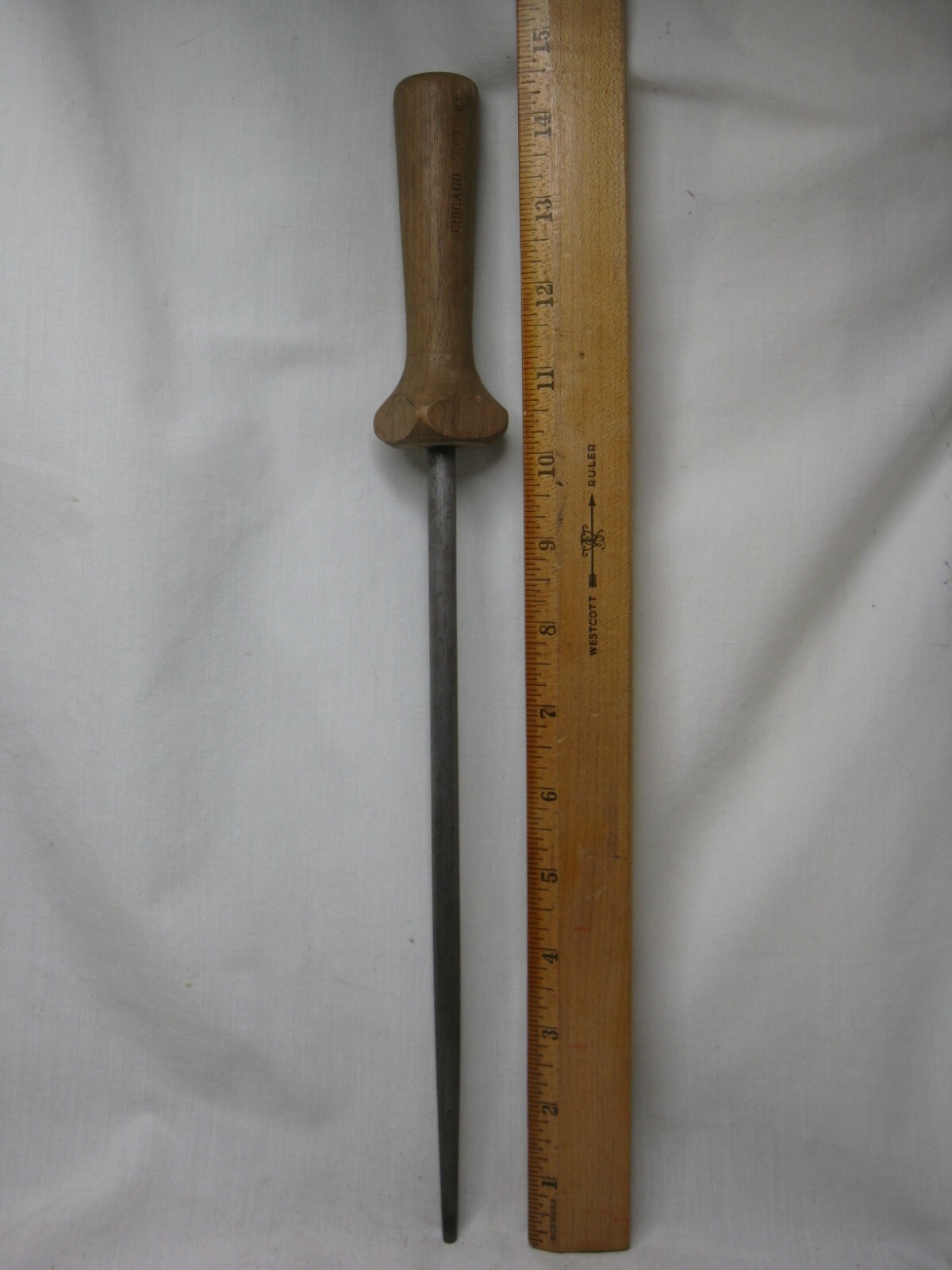 vintage Chicago Cutlery sharpening honing rod cutlery knife sharpener eBay