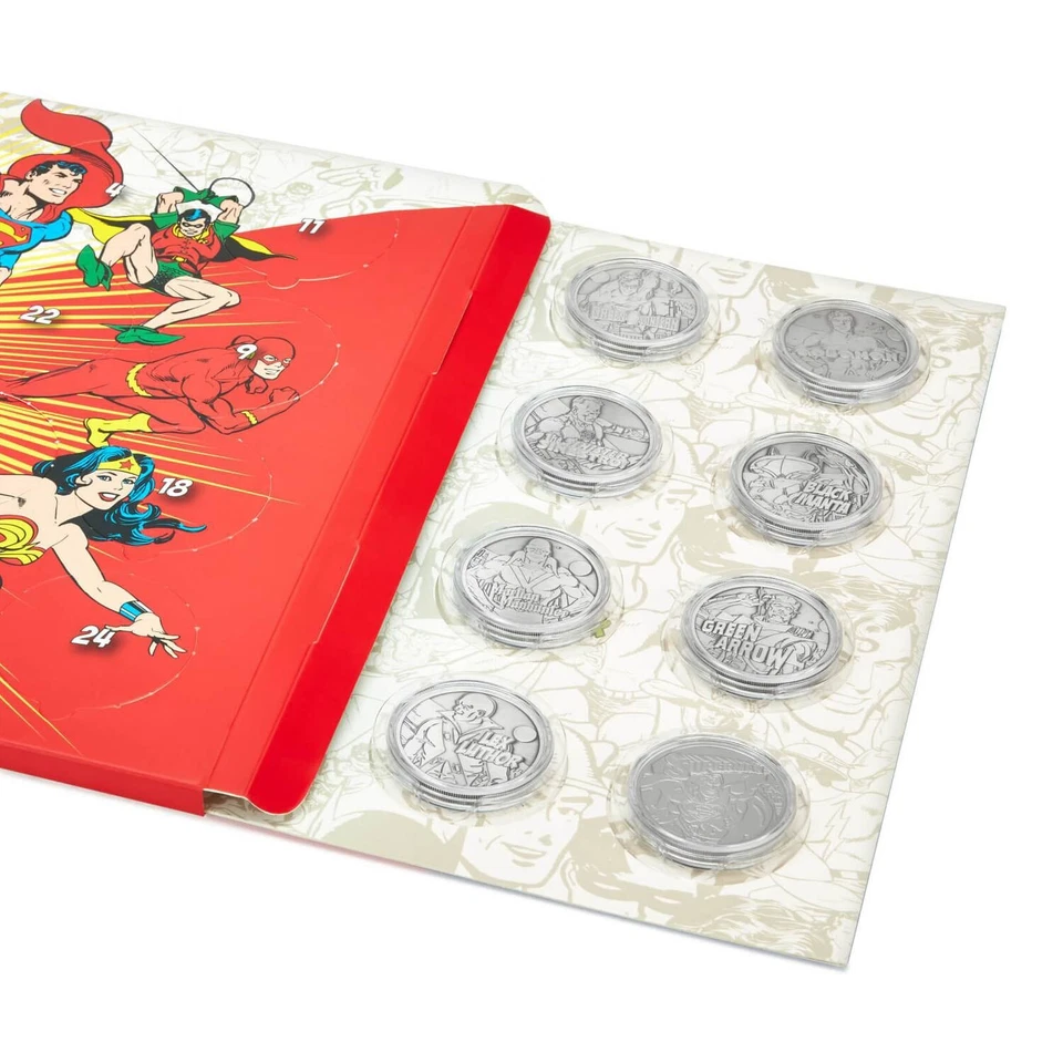 Juego de monedas coleccionables DC Comics JLA Justice League edición limitada nuevo Foto 4 de 4