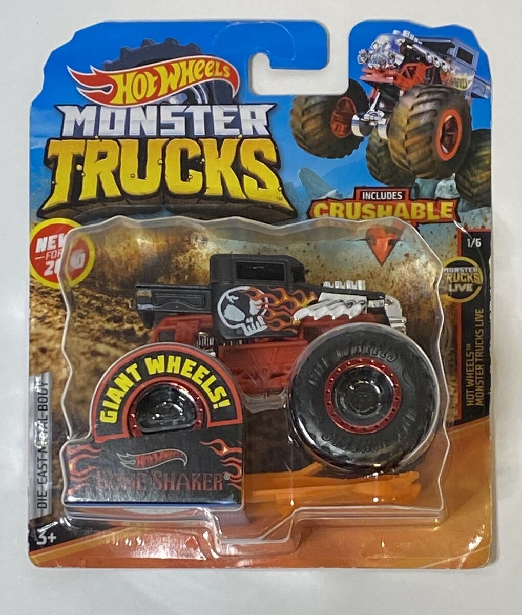 Hot Wheels Monster Trucks Bone Shaker Vehicle with Giant Wheels