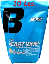 Beast Whey Protein 2 Lb, 10 Lbs Vanilla Flavor, 25 G. protein. Select the Item