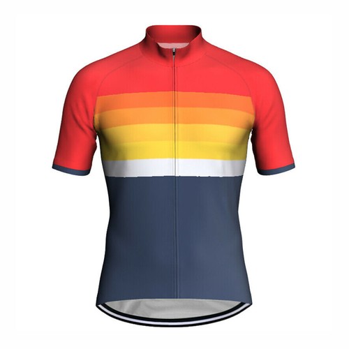 Men Cycling Jersey Team Bike Shirt Summer Bicycle Uniform Outdoor Sports Tops - Picture 52 of 53