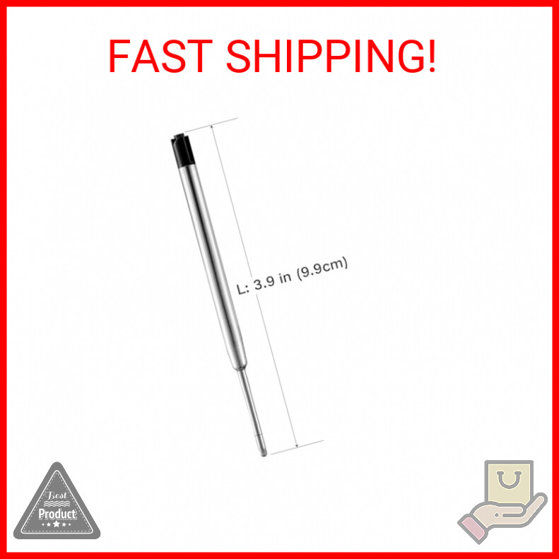 30 Piece Ink Pen, Ballpoint Pen Refills Replacement Ballpoint Black For