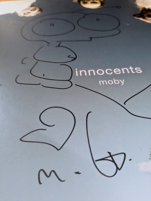 MOBY Signed Autographed Innocents 2013 Album Vinyl Record EYE HEART NYE SAN FRAN