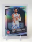 CADE CUNNINGHAM 2024-25 PANINI PRIZM BLACK AUTOGRAPH SILVER AUTO Q3879