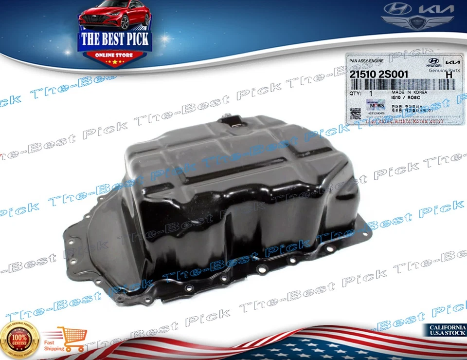 215102S001 ⭐OEM⭐ 2.5L Engine Oil Pan ⭐GENUINE⭐ Hyundai Sonata Kia Sorento 20-24 - Image 3 of 4
