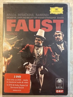Faust (DVD, 1985) Gounod | Vienna State Opera | 2-Disc NEW SEALED