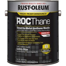 RUST-OLEUM 9825419 Urethane Mastic Coating,Safety Blue,1gal 2NU55