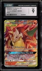 Pokemon Charizard & Braixen GX Cosmic Eclipse Holo Rare #22 CGC 9 Mint