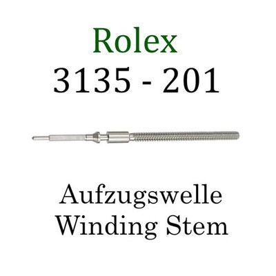 Original Rolex Aufzugswelle 3135-201 OEM - 3130 3155 3175 3185 3186 Winding Stem