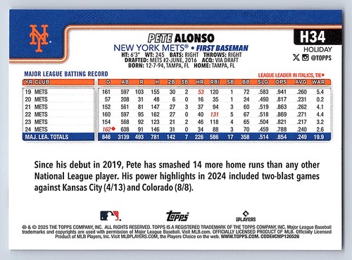 2025 Topps Holiday Base  # H 1 - H 200  - PICK YOUR CARDS - 第 64/318 張圖片