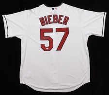 Shane Bieber Signed Cleveland Guardians Majestic Authentic Jersey (Beckett)