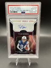 2025 Panini Certified - Rookie Roll Call  Tyler Warren #RRC-TWN Purple Etch /30