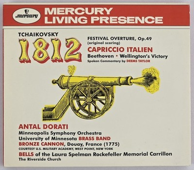 Tchaikovsky Beethoven 1812 Festival Overture Capriccio Italien Mercury CD