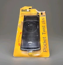 Rare Braun 370 Pocket Twist Plus Travel Black Brand New FACTORY SEALED NOS