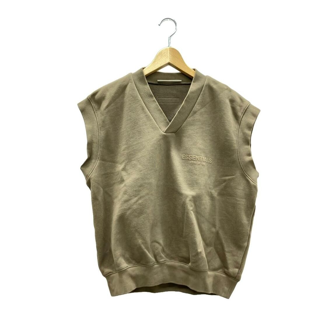 Fear of God Essentials distressed vest for men with dirt detailing