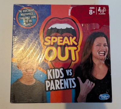 Hasbro Speak Out Kids vs Parents Brettspiel 2016 Edition Brandneu Versiegelt 