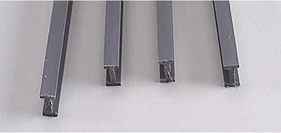 Plastruct B-16 I-Beam, 1/2'' x 15'' (4) New Free Shipping
