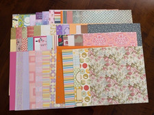 50 Sheets Mixed Lot of 12 x 12 Scrapbook Paper  Cardstock - Lot H - No Dups
