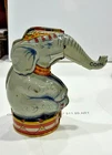 2394 - Beautiful J. Chein Tin Litho Circus Elephant Mechanical Bank! Works!