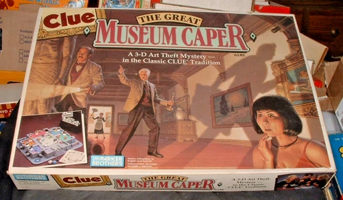 Vintage1991 Parker Brothers Clue The Great Museum Caper 100%Complete Board Game