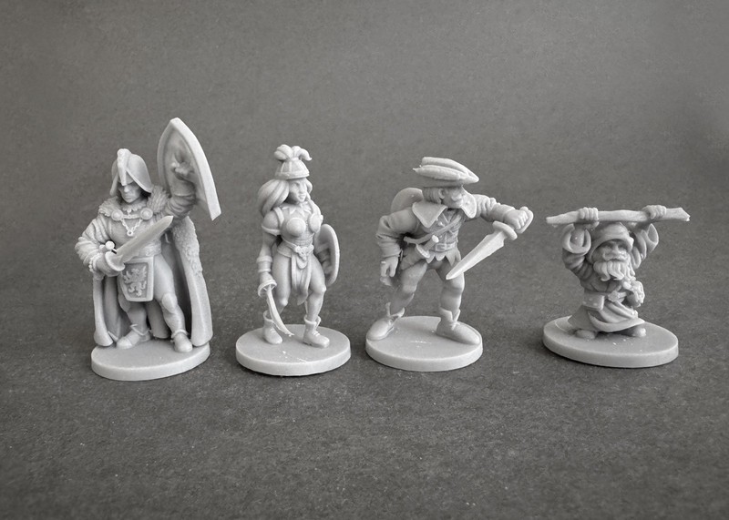 Old School Fantasy Minis for D&D, DCC, Swords & Wizardry - Adventuring Party 3