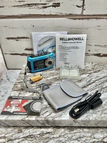 Bell & Howell 2 View 18.0MP Waterproof Selfie Digital Camera Blue TESTED - Picture 8 of 12