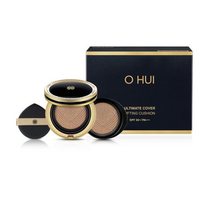 O Hui Ultimate Cover Lifting Cushion 15g + Refill 15g, No. 02 Honey Beige, SPF50