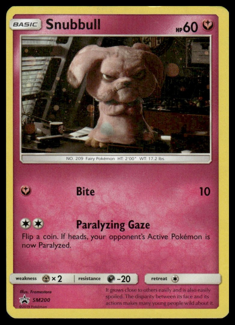 Snubbull - (In-Store Event Promo) SM200 Holo Promo Sun & Moon Promo Pokemon LP