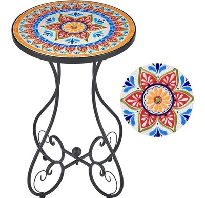 Fabre Unikat Blume Keramik Outdoor Indoor Beistelltisch Qualität schwer