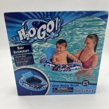 H2OGO! Bestway Baby Boat Pool Float, 27.2" x 22.4" x 8.3”