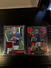PANINI ROOKIE LOT JAXSON DART GIANTS 2 CARDS NFL 2024-25 PATCH & PINK SELECT