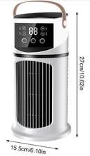 Portable Air Cooler Fan Humidifier Timer Digital Cooling Conditioner USB Powered