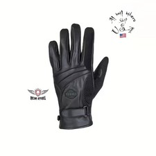 Genuine Leather Motorcycle Gloves XL Size