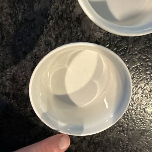 3~6.25” 3.5” Pillivuyt France White Pleated Porcelain Souffle Ramekins Pilivite - Picture 7 of 11